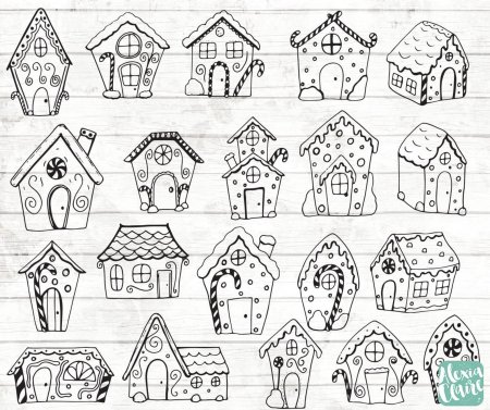Пряничный домик эскиз