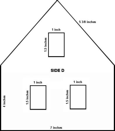 Лекало для пряничного домика
