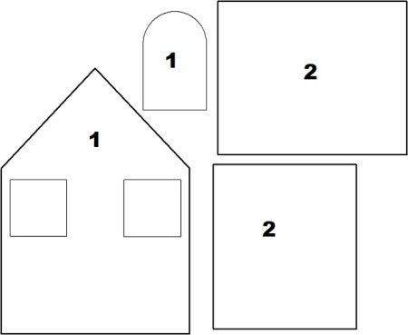 Раскраска "Пряничный домик"