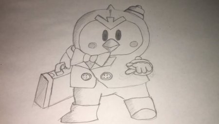 Бравлеры карандашом легко