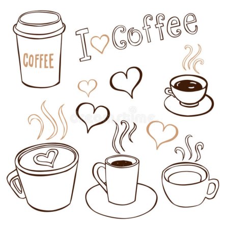 Кофе для срисовки карандашом