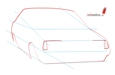 Нарисованная ВАЗ 2109 сбоку