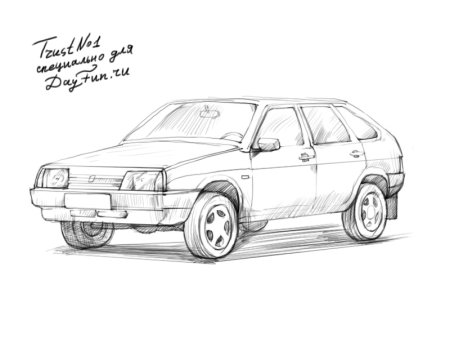ВАЗ 2109 рисунок