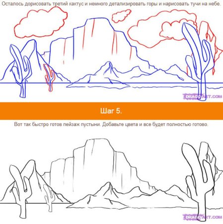 Поэтапное рисование верблюда