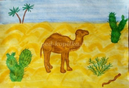 Барханы рисунок