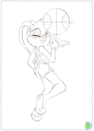 Лола Банни рисунок карандашом