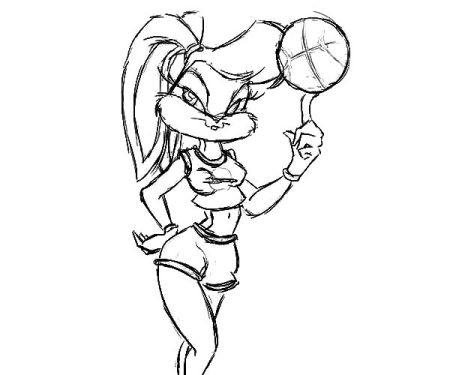 Лола Банни черно белая