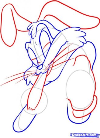 Нарисовать Багз Банни поэтапно