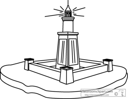 Александрийский Маяк рисунок легкий