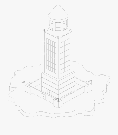 Фаросский Маяк в Александрии рисунок