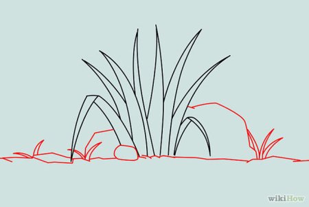 Трава раскраска