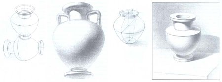 Гипсовые кувшины для рисунка