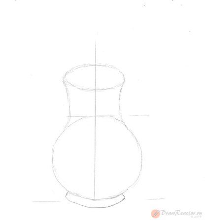 Пошаговое рисование вазы