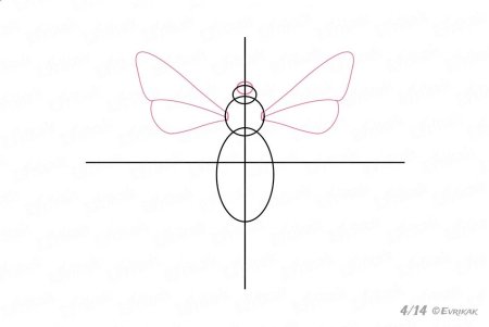 Поэтапное рисование пчелы для детей