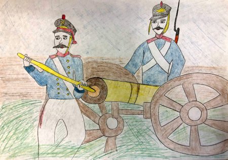 Бородино рисунок лёгкий