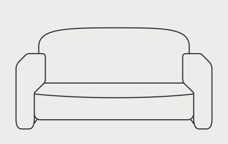 Диван схематично