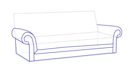 Диван рисунок туториал