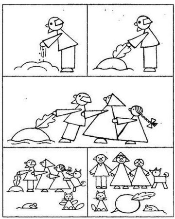 Сюсюжетный рисунок легкий