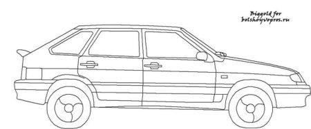 ВАЗ 2114 карандашом