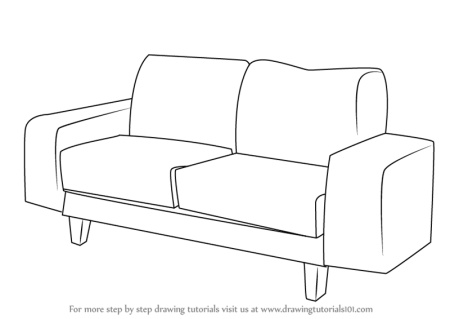 Диван карандашом