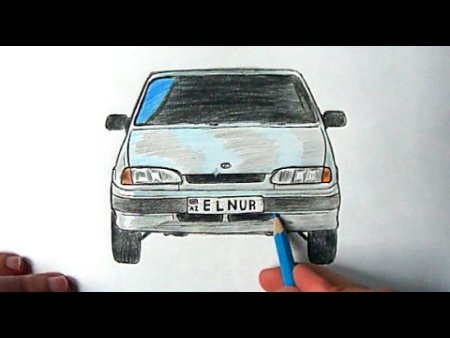 ВАЗ 2114 сзади рисунок