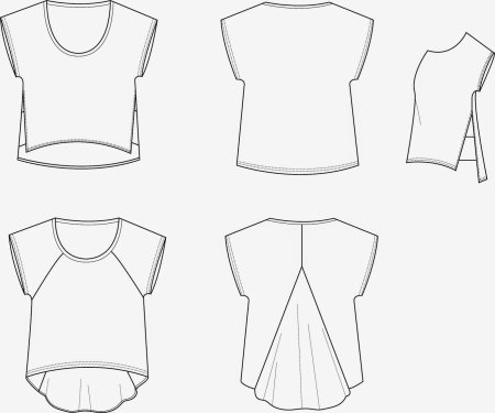 Моделирование женских футболок