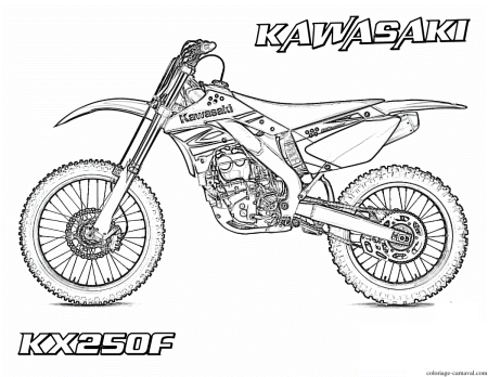 Питбайк раскраска ТТР 125