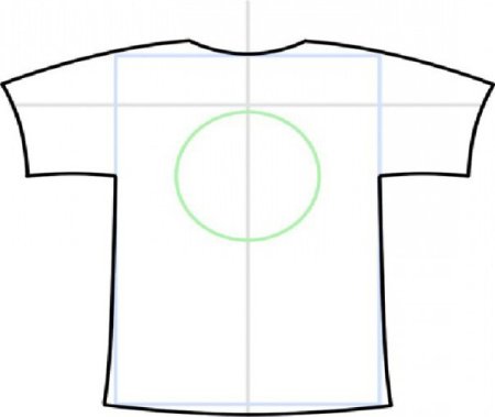 Поэтапное рисование майки