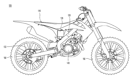 Кроссовый KTM мотоцикл чертеж