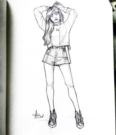 Тэхён Хваран рисунок