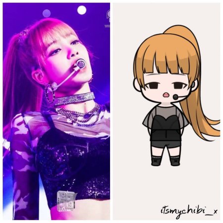 Дженни Блэк Пинк для срисовки