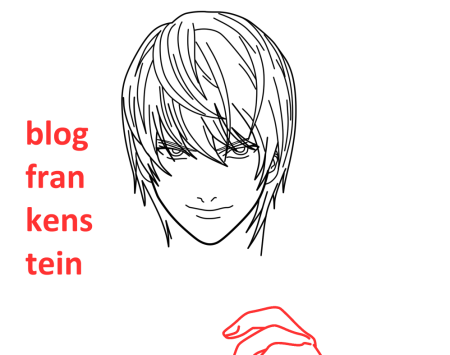 Нарисовать Ягами Лайта поэтапно