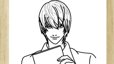 Ягами Лайт для срисовки