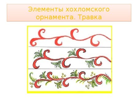 Элемент хохломской росписи завиток