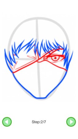 Рисунок Токийский гуль поэтапно