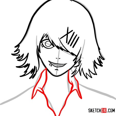 Джузо Токийский гуль карандашом