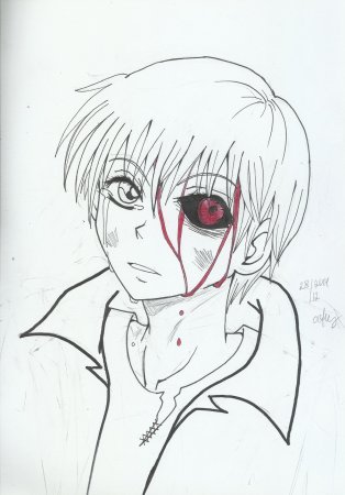 Канеки Кен для срисовки