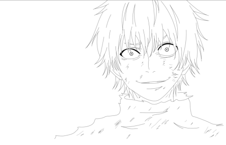 Токийский гуль раскраска