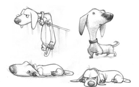 Такса набросок