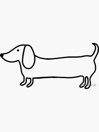 Нарисовать таксу