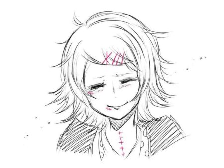 Токийский гуль срисовать