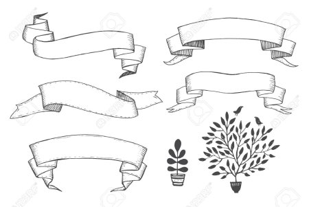 Лента карандашом