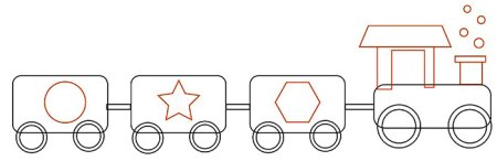 Поезд рисунок карандашом