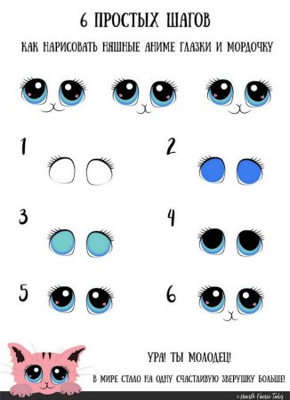 Котик с глазками