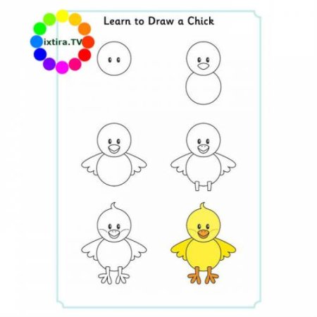 Рисование цыпленок