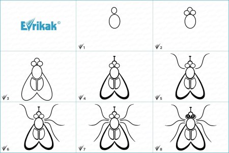 Поэтапное рисование кошки для дошкольников