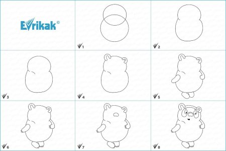 Лягушка рисунок для детей пошагово