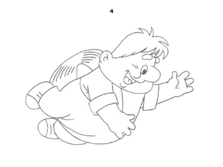 Карлсон поэтапные рисунки