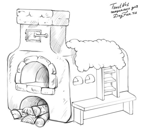 Гуси лебеди печка