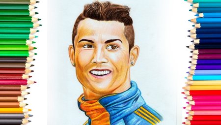 Криштиану Роналду рисунок